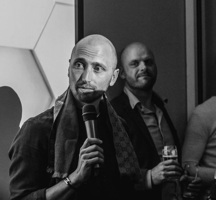 Jordi van de Pas tijdens een presentatie